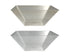 bulk 24 Glitter Plastic Tapered Bowl Square 3.7lt 28x11cm