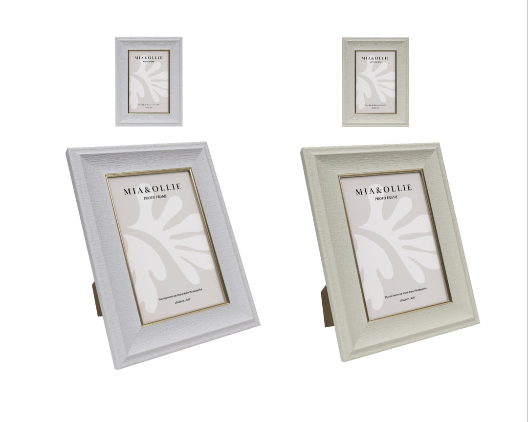 Set 2 Photo Frame Sara '4x6in' Assort 15cm