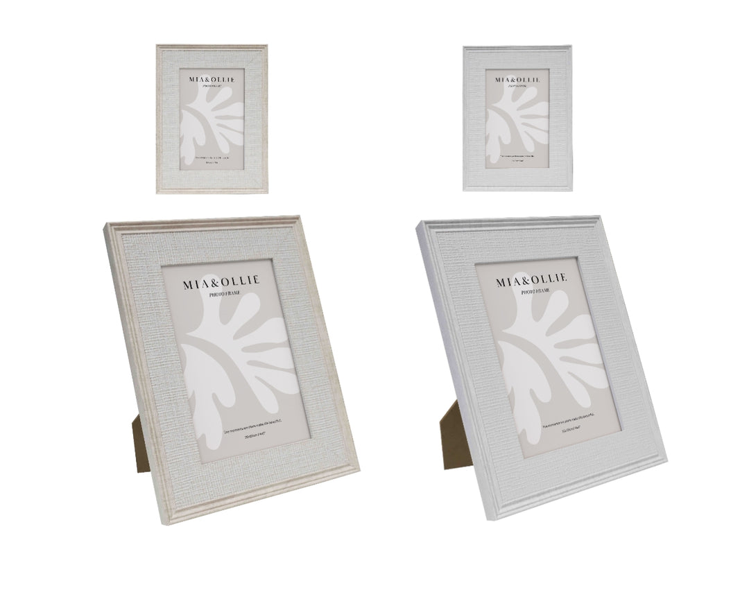 Set 2 Photo Frame Bella '4x6in' Assort 15cm