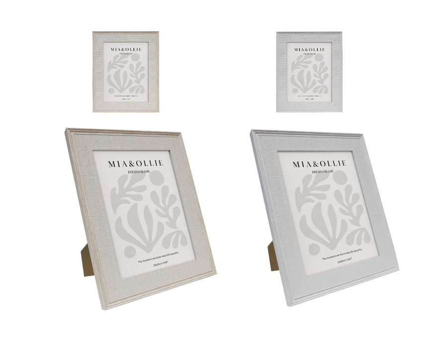 Set 2 Photo Frame Bella '6x8in' Assort 20cm