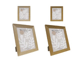 Set 2 Photo Frame Oak '8x10in' Assort 25cm