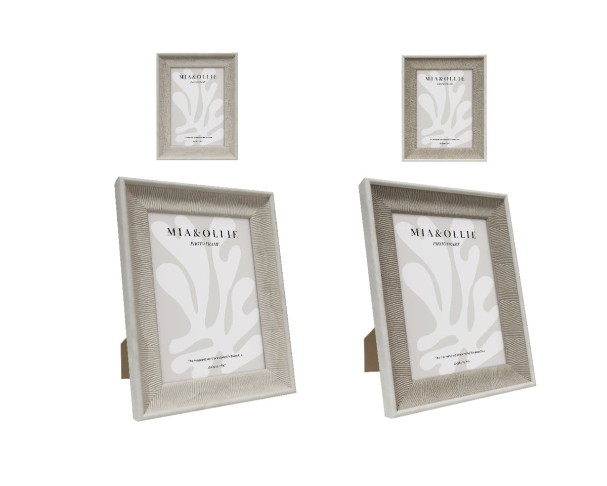 Set 2 Photo Frame Cassie '5x7in" Assort 18cm
