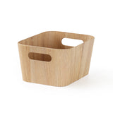bulk 6 Woodgrain Look Storage Rectangle 23cm