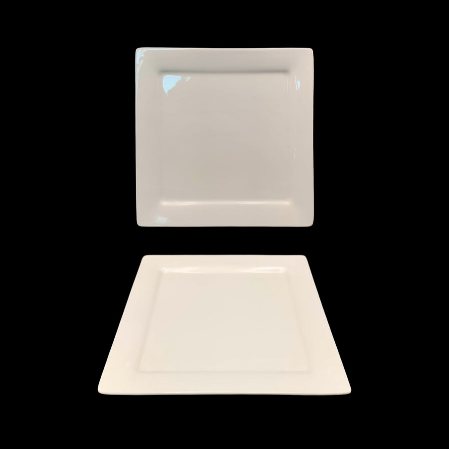 bulk 24 White New Bone China Square Side Plate 21cm