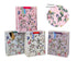 bulk 24 Large Jardin Floral Gift Bag Foiled 4 Assort 32cm