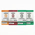 ASMOKE 4-Piece Premium Wood Pellet Variety Pack - Oak, Cherry & 2x Apple (4 x 2.27kg Bags)