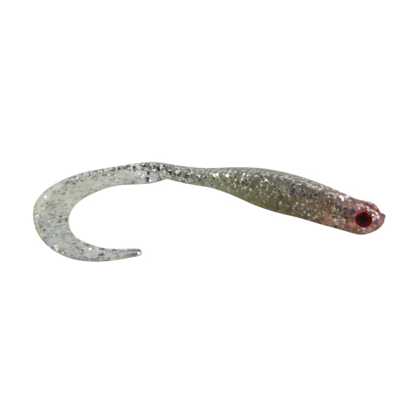 Swimerz 100 mm VTail Soft Plastic Lure, Silver Glitter, 5 pack