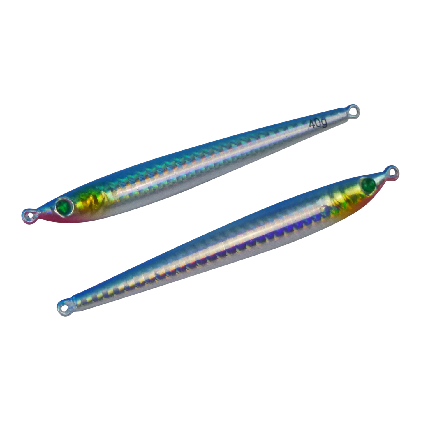 Finesse Pencil Jig, 40gm, Blue Flash, 2 pack