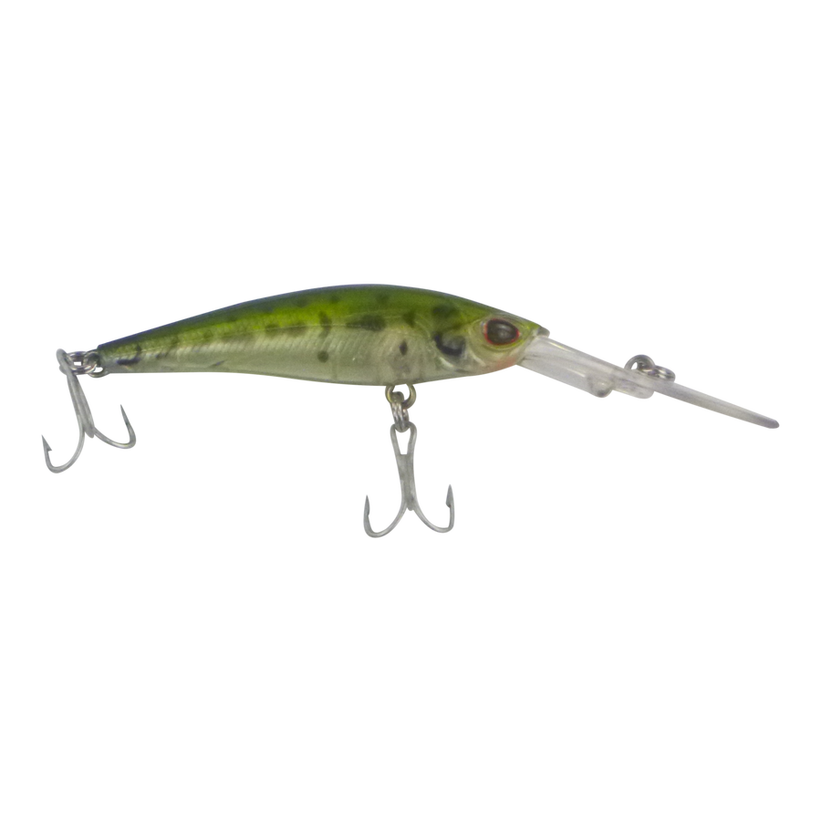 Finesse Wobbler Diving Lure, Olive Camo, 90mm