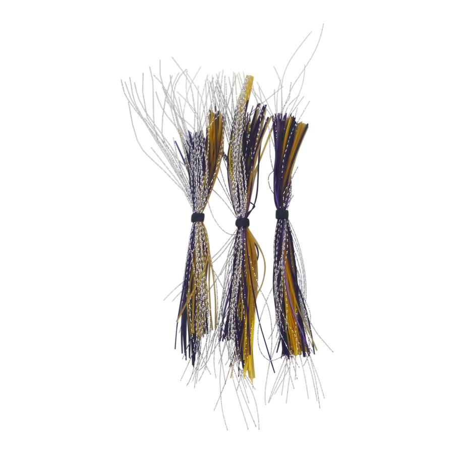 Dekoi Krystal Flash Lure Skirts, Purple Krystal