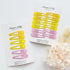Essential Snap Hair clips - Lemon - 6 Pieces
