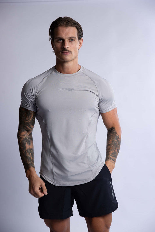 HARD HITTERS PRO-TECH PERFORMANCE TEE SILVER SMALL