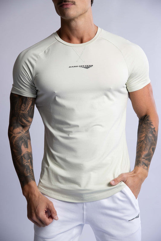 HARD HITTERS RAGLAN CREW TEE MINT SMALL