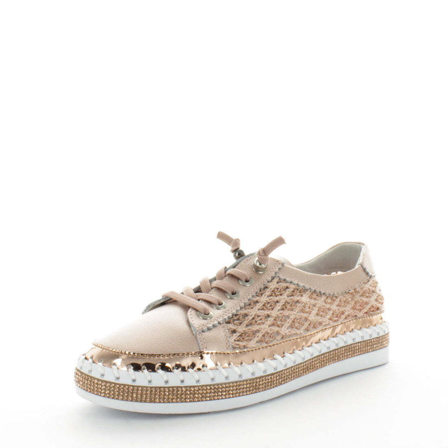 JUST BEE Women's CRAFTY Sneakers Rose Gold 42EU