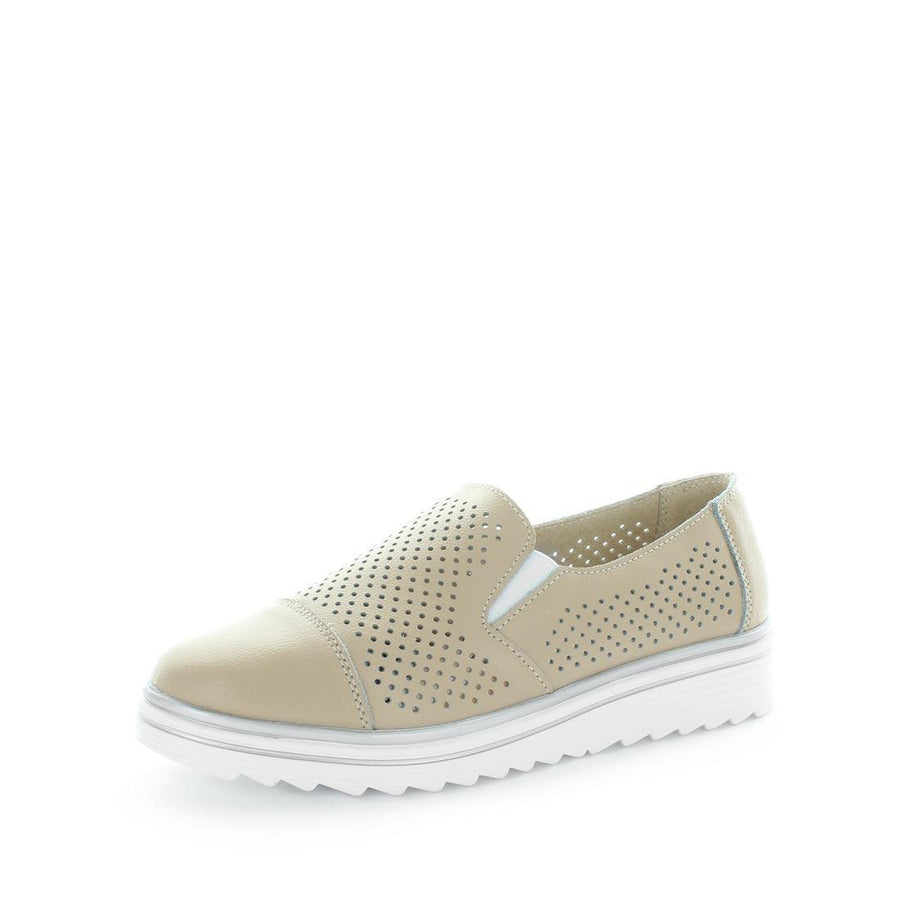 JUST BEE Women's CRISTA Loafers / Slip ons Beige Smooth 37EU