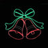 LED Ropelight Twin Bells with Bow