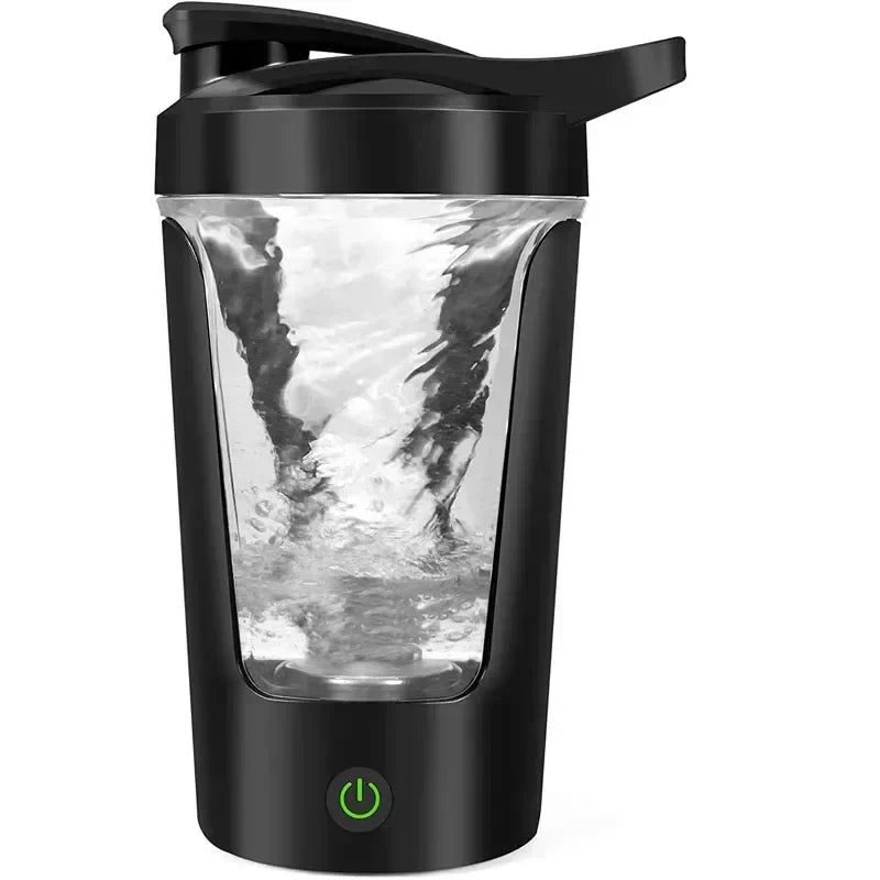 Portable Electric Bottle 450ML Self-Mixing Blender Black