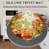 Silicone Trivets Set Heat-Resistant & Non-Slip (4PCS)
