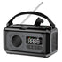 Solar Hand Crank Emergency Radio Grey