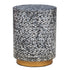 BLAKE CIRCULAR SHELL STOOL/SIDE TABLE