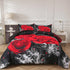 Chill Haven Red Rose 3‑Piece Comforter Bundle – Relax & Recharge Style