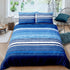 Nordic Calm stripes Blue 3‑Piece Comforter Set – Scandi Chic Vibes