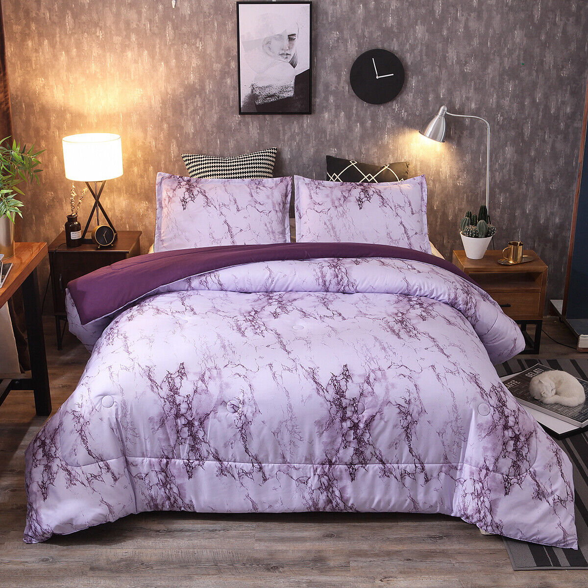 Ethereal Pastel Dreamy Lightweight 3 Pc Comforter & Pillow Cover Set