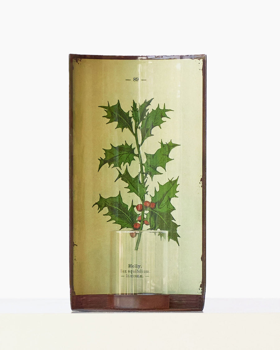 casa-verde-vintage-tin-oval-sconce-holly-21cm