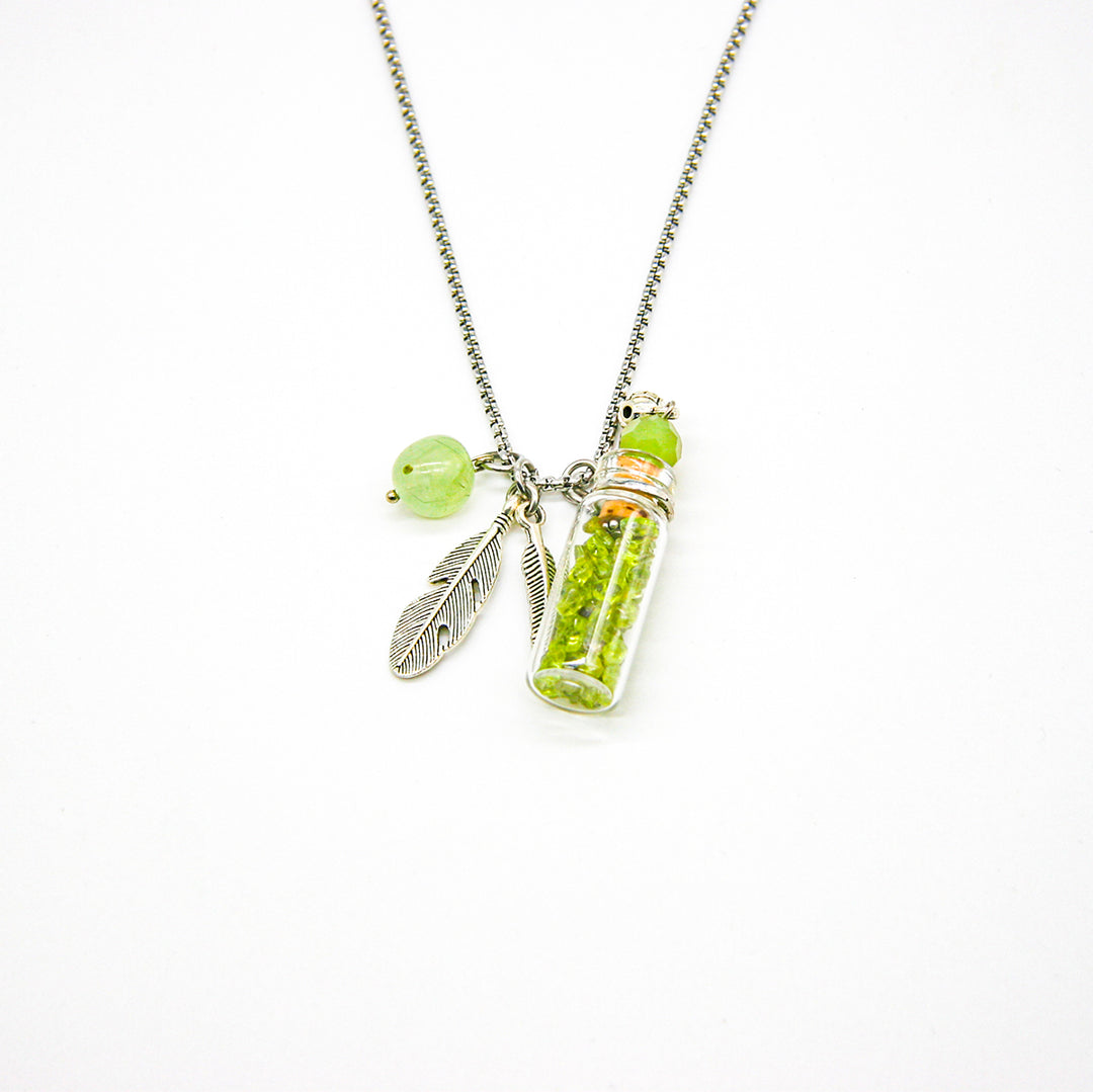 Gift Box - Crystal Bottle (Green Calcite) + Purify Oil Blend