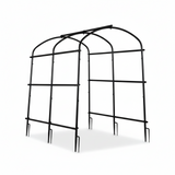 P&P Black & Green U-Frame Metal Garden Trellis with Nylon Netting Heavy Duty Plant Support