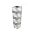 P&P Silver Diamond Inlaid Table Vase, Modern Decorative Centerpiece for Home