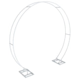P&P Round Arch Backdrop Stand for Wedding Party Metal Pipe Frame Archway Decoration Indoor Outdoor Double Rails