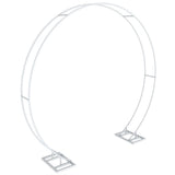 Round Arch Backdrop Stand for Wedding Party Metal Pipe Frame Archway Decoration Indoor Outdoor Double Rails 2.2m