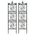 2pcs Metal Garden Trellis Fence for Climbing Plants and Rose Support