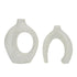 Set of 2 Nordic Boho Hollow Snuggle Vases Resin Flower Vases Living Room Decor