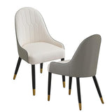 2X Dining Chair Anti-scratch Leather Padded Seat Kitchen Chair