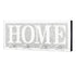 Crushed Diamond Mirrored Wall Mounted Key Hooks Storage Holder HOME Letter Sign Home Decor
