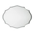 Beveled Silver Oval Wall Mirror Versatile Frameless Design for Vertical or Horizontal Display