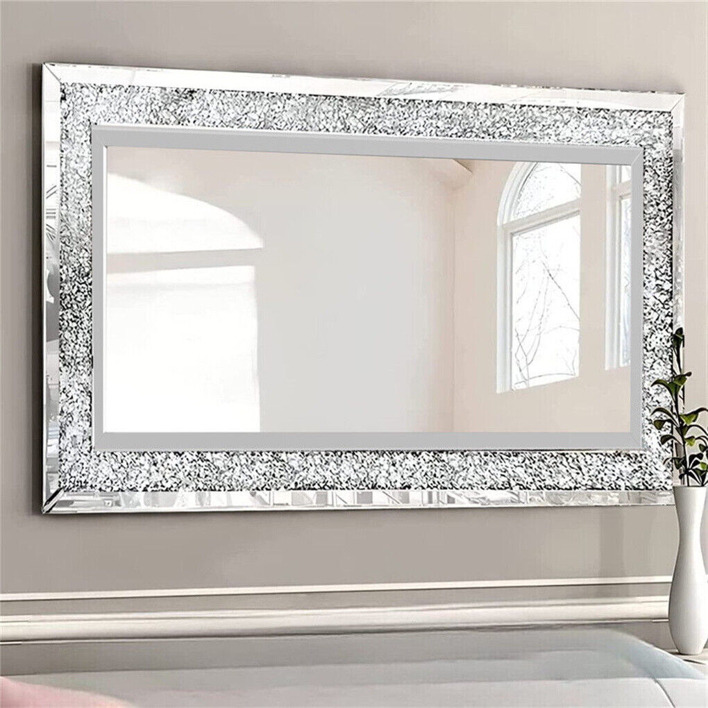  Xxxl Large Gorgeous Diamond Wall Mirror Crushed Crystal Long Full Length Mirror