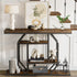  4-Tier Large Vintage Console Table Ultra Long Entryway Sofa Storage Table Hallwa