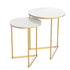 Set of 2 Sintered Stone Nesting End Tables
