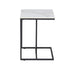 C-Shaped Marble Accent Side Table