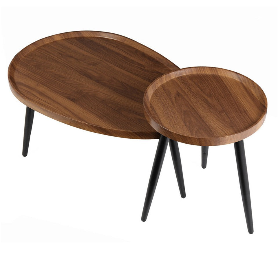 Industrial Nesting Wooden Side Tables