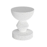 Stylish Lightweight Concrete Sofa Side Table Cement Bedside Table Outdoor Patio