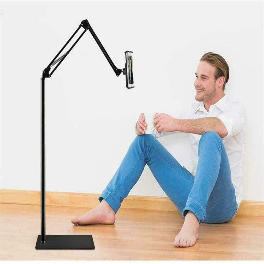  360 Tablet Floor Stand Adjustable 5-12.9 Inch Overhead Phone Desktop Holder