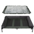 P&P Brown Pet Cot with Bolster Support and Breathable Mesh Design for Dogs to Lounge