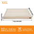 Washable Waterproof Dog Bed Sofa with Removable Cover - Orthopedic Linen Pet Pillow Bed for Small Medium Large Dogs, Non-Slip Base, Khaki, 2XL