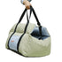 Washable Dog Car Seat Bed Pet Booster Seat Carrier with Safety Leash Portable Travel Bed for Small Dogs - Green & Blue