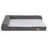 Jumbo Orthopedic Dog Bed Sofa Lounge - Raised High Bolster Pet Bed with Washable Cover Size XL