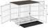 Indestructible Wooden Dog Crate Furniture With Divider For 2 Dogs Cage End Table
